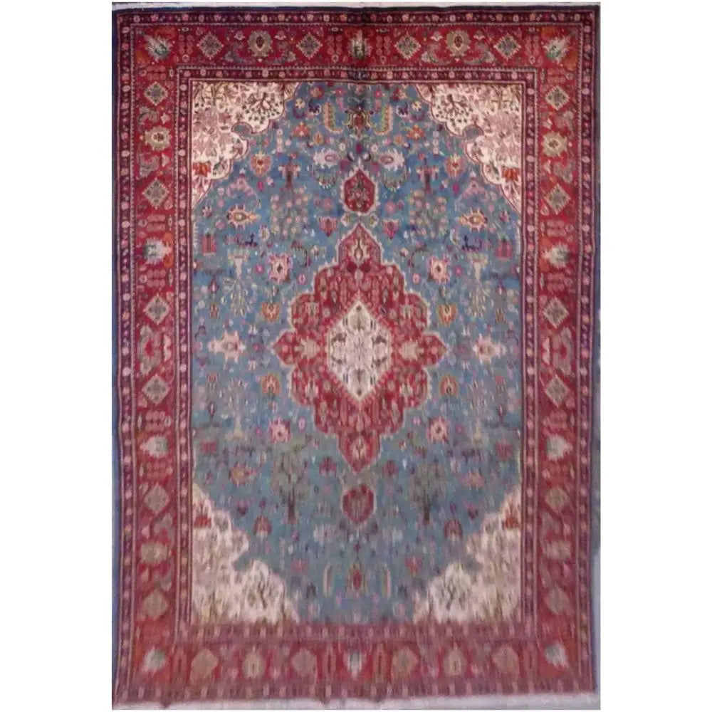 One Of The Kind Persian Tabriz Rug 13'1" x 9'10" zandirugs